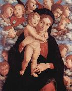 Andrea Mantegna Maria mit Kind und Engeln Spain oil painting artist